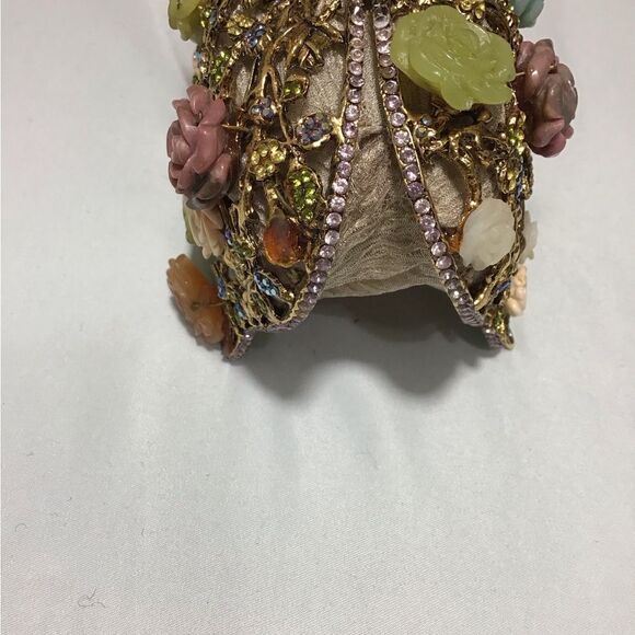 edidi New York Clutch Bag Floral Rhinestones Evening Bag RARE VINTAGE - Picture 13 of 14